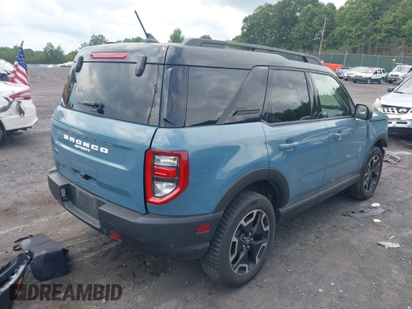 2021 Ford Bronco Sport Outer Banks with VIN 3FMCR9C68MRB15681, listed as a IAAI auction lot 42639690 with 17,061 mi miles and . Bid and sale history available at DreamBid. Image 4.