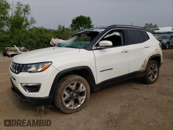 2020 Jeep Compass Limited z VIN 3C4NJDCB7LT221769, wystawiony jako Copart lot #59660955 z przebiegiem 76 822 mil mil oraz Szkoda całkowita • Salvage title. Historia ofert i sprzedaży dostępna na DreamBid. Obrazek 1.