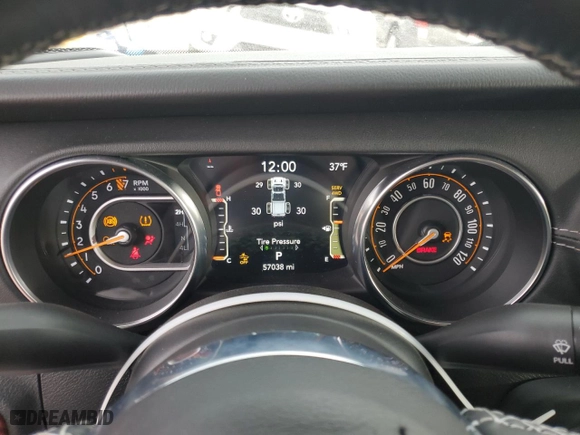 2021 Jeep Gladiator Overland with VIN 1C6HJTFG4ML520672, listed as a Copart auction lot 84208074 with 57,038 mi miles and Salvage Title. Bid and sale history available at carsss.com. Image 9.