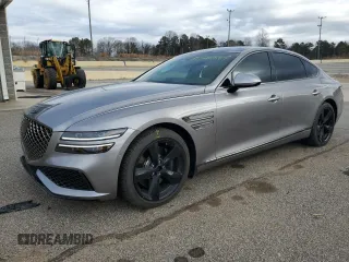 2023 Genesis G80 Sport with VIN KMTGB4SD6PU185868, listed as a Copart auction lot 39328284 with 9,260 mi miles and . Bid and sale history available at carsss.com. Image 1.