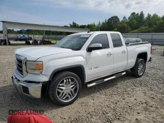 2014 GMC Sierra 1500 SLE with VIN 1GTR1UEH2EZ354700, listed as a Copart auction lot 56587375 with 205,761 mi miles and Salvage title. Bid and sale history available at DreamBid. Image 1.