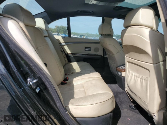 2008 BMW 7 Series 750i with VIN WBAHL83548DT11870, listed as a Copart auction lot 73282444 with Not Provided miles and Salvage Title. Bid and sale history available at DreamBid. Image 10.