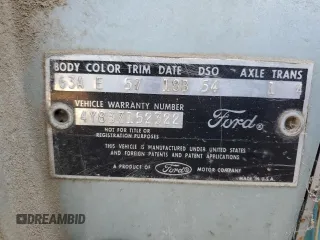 1964 Ford Thunderbird с VIN 4Y83Z152322, выставлен на аукционе Copart как лот 56946905 с пробегом 60 537 миль миль и Списание • Salvage title. История ставок и продаж доступна на DreamBid. Изображение 12.