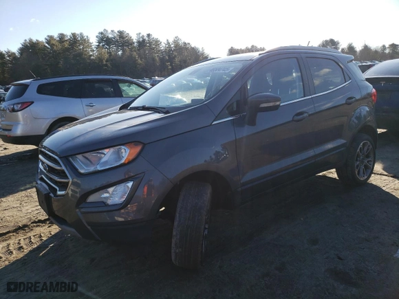 2020 Ford EcoSport Titanium with VIN MAJ6S3KL1LC359072, listed as a Copart auction lot 46504745 with 87,975 mi miles and Salvage Title. Bid and sale history available at carsss.com. Image 1.