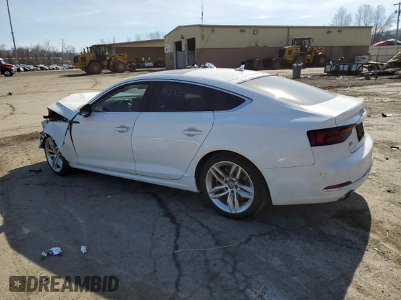 2019 Audi A5 Sportback Premium with VIN WAUANCF51KA064214, listed as a Copart auction lot 46575634 with 53,796 mi miles. Bid and sale history available at carsss.com. Image 2.