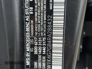 2024 Mercedes-Benz S 580 с VIN W1K6G7GB4RA288432, выставлен на аукционе Copart как лот 57503005 с пробегом Не указан миль и Списание • Salvage title. История ставок и продаж доступна на DreamBid. Изображение 12.