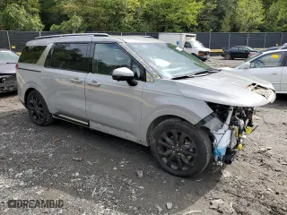 2024 Kia Carnival SX with VIN KNDNE5H3XR6354928, listed as a Copart auction lot 73643174 with 6,265 mi miles and Salvage Title. Bid and sale history available at carsss.com. Image 4.