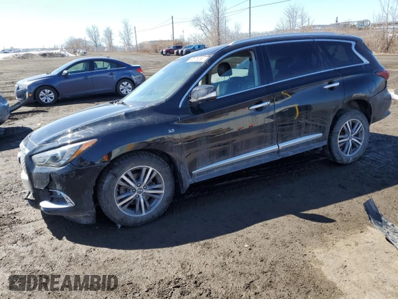 2017 Infiniti QX60 with VIN 5N1DL0MM0HC516015, listed as a Copart auction lot 50875255 with 0 mi miles and Salvage Title. Bid and sale history available at carsss.com. Image 1.