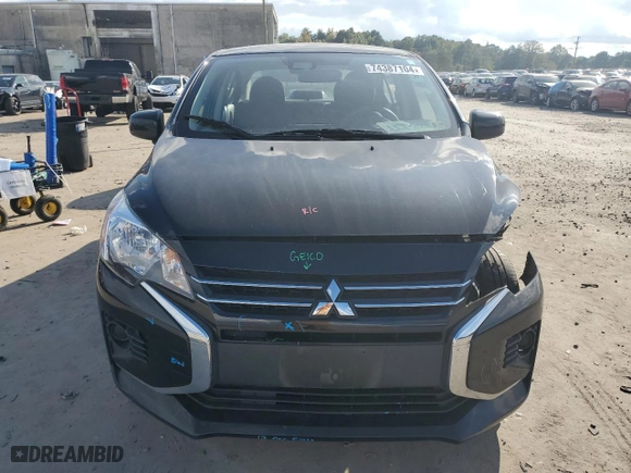 2022 Mitsubishi Mirage G4 ES with VIN ML32FUFJ2NHF03641, listed as a Copart auction lot 74387104 with 70,510 mi miles and Salvage Title. Bid and sale history available at carsss.com. Image 5.