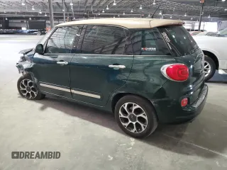 2014 FIAT 500L Lounge with VIN ZFBCFACH9EZ022054, listed as a Copart auction lot 83541054 with 125,729 mi miles and Salvage Title. Bid and sale history available at DreamBid. Image 2.
