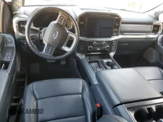 2022 Ford F-150 XL with VIN 1FTFW1E83NFC11131, listed as a Copart auction lot 52332295 with 0 mi miles and Salvage Title. Bid and sale history available at carsss.com. Image 8.