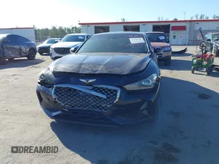 2019 Genesis G70 2.0T Sport with VIN KMTG24LA4KU016333, listed as a IAAI auction lot 41536018 with 70,587 mi miles. Bid and sale history available at carsss.com. Image 6.