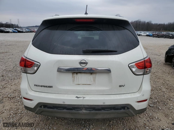 2016 Nissan Pathfinder S with VIN 5N1AR2MN2GC635303, listed as a Copart auction lot 47582355 with 167,316 mi miles and Salvage Title. Bid and sale history available at carsss.com. Image 6.