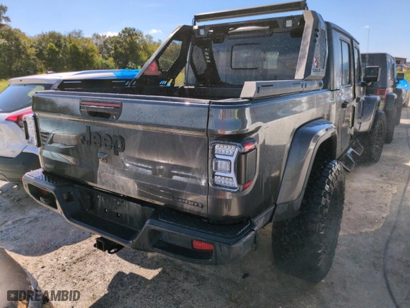 2021 Jeep Gladiator Texas Trail with VIN 1C6JJTAM6ML508229, listed as a Copart auction lot 74991134 with 0 mi miles and Non Repairable. Bid and sale history available at carsss.com. Image 3.