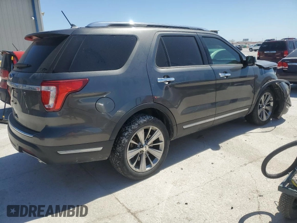 2018 Ford Explorer Limited with VIN 1FM5K7F82JGA26318, listed as a Copart auction lot 49865765 with 115,533 mi miles and Salvage Title. Bid and sale history available at carsss.com. Image 3.