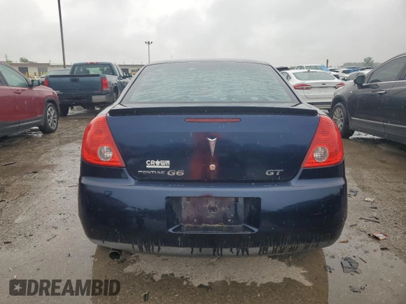 2008 Pontiac G6 GT with VIN 1G2ZH57N084154263, listed as a Copart auction lot 58504095 with 89,933 mi miles and Salvage title. Bid and sale history available at DreamBid. Image 6.