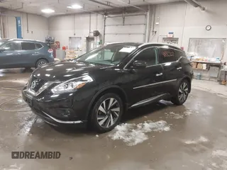 2017 Nissan Murano SL with VIN 5N1AZ2MHXHN106410, listed as a IAAI auction lot 41882207 with 152,876 mi miles and . Bid and sale history available at carsss.com. Image 2.