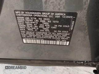 2024 Volkswagen Atlas SE z VIN 1V2LE2CA2RC223746, wystawiony jako IAAI lot #41609344 z przebiegiem 14 633 mil mil oraz . Historia ofert i sprzedaży dostępna na DreamBid. Obrazek 9.