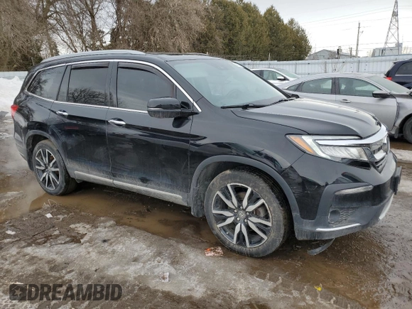 2021 Honda Pilot Touring 8-Passenger with VIN 5FNYF6H98MB500048, listed as a Copart auction lot 46789315 with 89,974 mi miles and Salvage title. Bid and sale history available at DreamBid. Image 4.