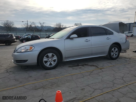 2015 Chevrolet Impala Limited LS with VIN 2G1WA5E36F1144004, listed as a Copart auction lot 44604225 with 283,160 mi miles and Salvage Title. Bid and sale history available at carsss.com. Image 1.