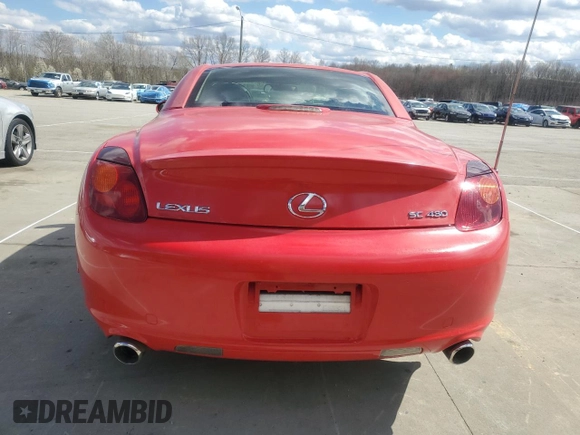 2004 Lexus SC with VIN JTHFN48Y840053532, listed as a Copart auction lot 50686965 with 244,055 mi miles and Salvage Title. Bid and sale history available at carsss.com. Image 6.