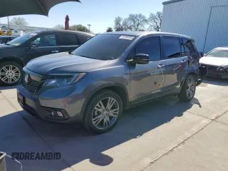 2020 Honda Passport EX-L with VIN 5FNYF7H57LB001582, listed as a Copart auction lot 47592685 with 54,530 mi miles and Salvage Title. Bid and sale history available at DreamBid. Image 1.