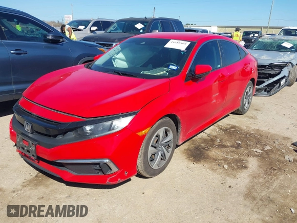 2019 Honda Civic Sedan LX with VIN 2HGFC2F6XKH537127, listed as a IAAI auction lot 41685303 with 54,749 mi miles. Bid and sale history available at carsss.com. Image 2.