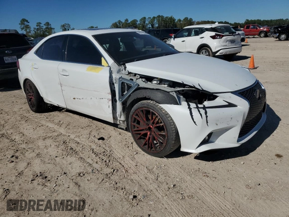 2015 Lexus IS 350 with VIN JTHCE1D21F5009056, listed as a Copart auction lot 80778364 with 81,496 mi miles and Salvage Title. Bid and sale history available at carsss.com. Image 4.