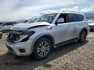 2020 Nissan Armada SL z VIN JN8AY2NCXLX519178, wystawiony jako Copart lot #55969225 z przebiegiem 99 746 mil mil oraz Szkoda całkowita • Salvage title. Historia ofert i sprzedaży dostępna na DreamBid. Obrazek 1.