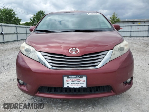 2011 Toyota Sienna XLE AAS with VIN 5TDYK3DC8BS115982, listed as a Copart auction lot 57791955 with 275,440 mi miles and Non repairable. Bid and sale history available at DreamBid. Image 5.
