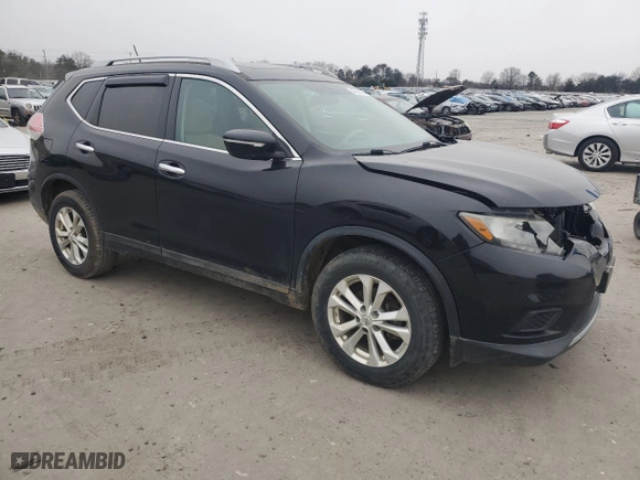2015 Nissan Rogue S with VIN 5N1AT2MV2FC896205, listed as a Copart auction lot 45688305 with 133,918 mi miles and Salvage Title. Bid and sale history available at carsss.com. Image 4.