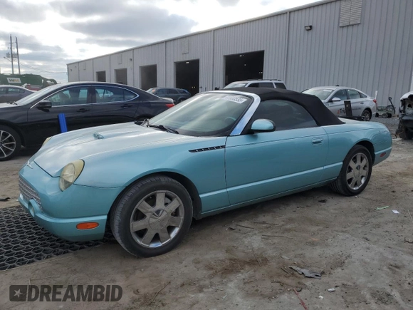 2002 Ford Thunderbird Hardtop Premium with VIN 1FAHP60A72Y121984, listed as a Copart auction lot 41880535 with 97,660 mi miles and Salvage Title. Bid and sale history available at DreamBid. Image 1.
