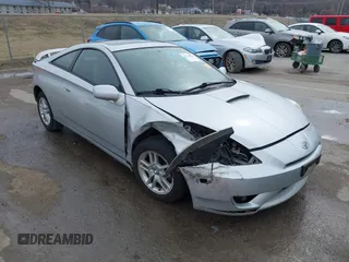 2005 Toyota Celica GT with VIN JTDDR32T950185575, listed as a IAAI auction lot 41710111 with 100,971 mi miles. Bid and sale history available at carsss.com. Image 1.