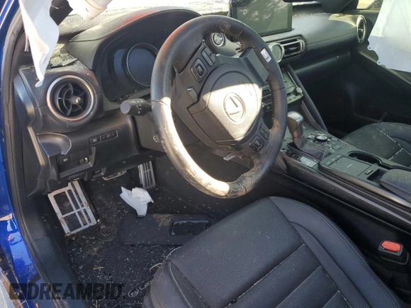 2022 Lexus IS 350 F Sport with VIN JTHGZ1B22N5051954, listed as a Copart auction lot 49489045 with Not provided miles and Salvage title. Bid and sale history available at DreamBid. Image 8.