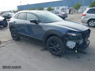 2023 Mazda CX-30 2.5 S Carbon Edition with VIN 3MVDMBCM7PM589019, listed as a IAAI auction lot 41251168 with 23,847 mi miles. Bid and sale history available at carsss.com. Image 1.