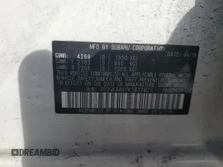 2019 Subaru Impreza with VIN 4S3GKAA67K1617877, listed as a Copart auction lot 78959484 with 41,297 mi miles and Salvage title. Bid and sale history available at DreamBid. Image 12.