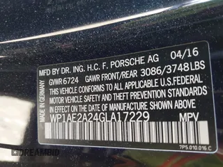 2016 Porsche Cayenne S E-Hybrid with VIN WP1AE2A24GLA17229, listed as a IAAI auction lot 41371847 with 81,674 mi miles and . Bid and sale history available at DreamBid. Image 9.