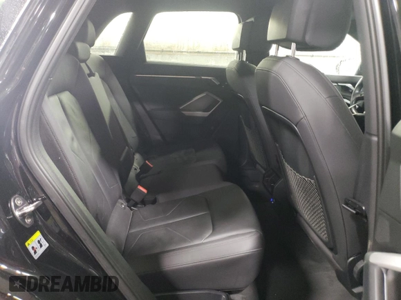 2020 Audi Q3 S line Premium with VIN WA1DECF33L1028387, listed as a Copart auction lot 46089625 with 49,297 mi miles and Salvage Title. Bid and sale history available at carsss.com. Image 10.