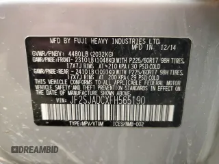 2015 Subaru Forester 2.5i Premium with VIN JF2SJADCXFH565190, listed as a Copart auction lot 52321455 with 99,488 mi miles and Clean Title. Bid and sale history available at carsss.com. Image 12.