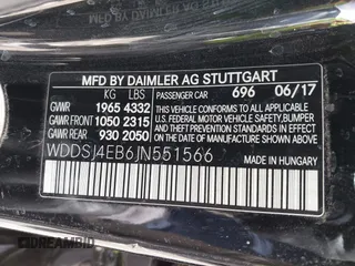 2018 Mercedes-Benz CLA 250 with VIN WDDSJ4EB6JN551566, listed as a IAAI auction lot 41939644 with 131,175 mi miles and . Bid and sale history available at DreamBid. Image 9.