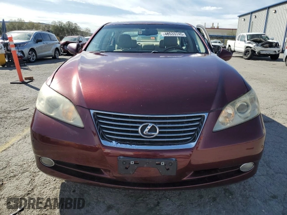 2008 Lexus ES with VIN JTHBJ46G482218362, listed as a Copart auction lot 48533745 with 80,114 mi miles and Salvage Title. Bid and sale history available at carsss.com. Image 5.