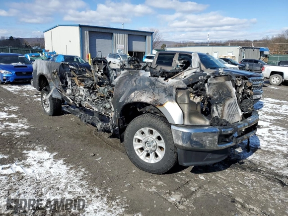 2021 Ford Super Duty F-250 SRW XL with VIN 1FT7X2BN4MEC84191, listed as a Copart auction lot 46066575 with 0 mi miles and Salvage Title. Bid and sale history available at carsss.com. Image 4.