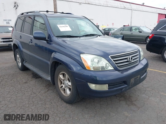 2003 Lexus GX 470 with VIN JTJBT20X130009669, listed as a IAAI auction lot 42196509 with 318,614 mi miles and . Bid and sale history available at DreamBid. Image 1.