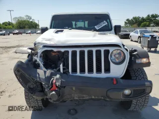 2023 Jeep Gladiator Rubicon with VIN 1C6JJTBG3PL525874, listed as a Copart auction lot 53283145 with 37,606 mi miles and Salvage Title. Bid and sale history available at carsss.com. Image 5.