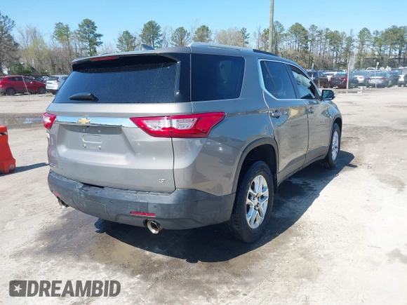 2018 Chevrolet Traverse LT Cloth z VIN 1GNEVGKW4JJ281837, wystawiony jako IAAI lot #41919081 z przebiegiem 91 496 mil mil oraz . Historia ofert i sprzedaży dostępna na DreamBid. Obrazek 4.