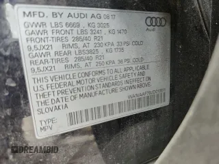 2018 Audi Q7 Prestige with VIN WA1VAAF79JD010611, listed as a Copart auction lot 61014685 with 158,977 mi miles and Salvage title. Bid and sale history available at DreamBid. Image 12.