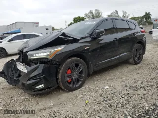 2019 Acura RDX w/A-Spec Pkg with VIN 5J8TC1H61KL009831, listed as a Copart auction lot 89263855 with 76,524 mi miles and Non Repairable. Bid and sale history available at carsss.com. Image 1.