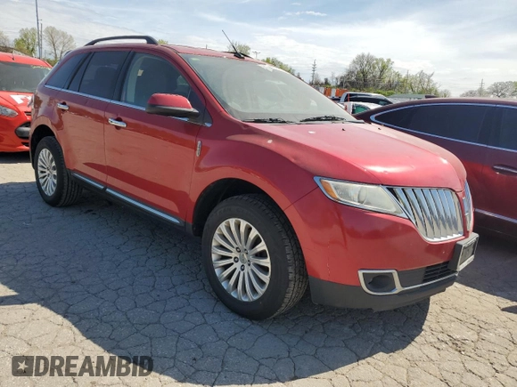 2012 Lincoln MKX with VIN 2LMDJ6JK9CBL05601, listed as a Copart auction lot 49788364 with 159,263 mi miles and Salvage Title. Bid and sale history available at carsss.com. Image 4.