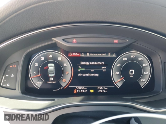 2019 Audi A6 Prestige z VIN WAUM2AF26KN074195, wystawiony jako Copart lot #49867535 z przebiegiem 56 898 mil mil oraz Szkoda całkowita • Salvage title. Historia ofert i sprzedaży dostępna na DreamBid. Obrazek 9.
