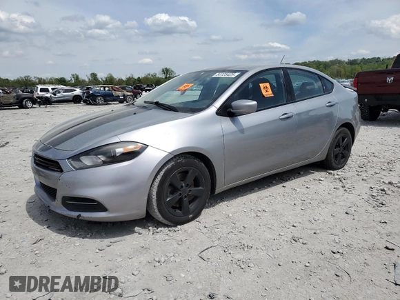 2015 Dodge Dart SXT with VIN 1C3CDFBB2FD146196, listed as a Copart auction lot 54125425 with 137,820 mi miles and Salvage title. Bid and sale history available at DreamBid. Image 1.